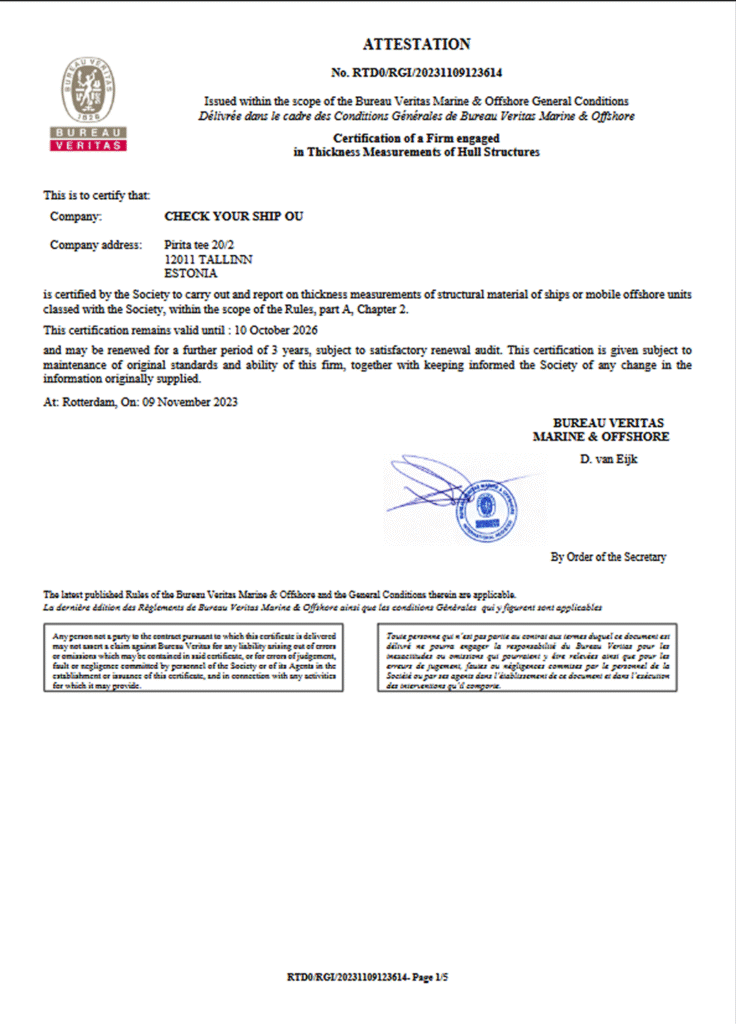 Bureai Veritas : A French inspection and certification company, the second largest in the world by revenue in the certification services market.