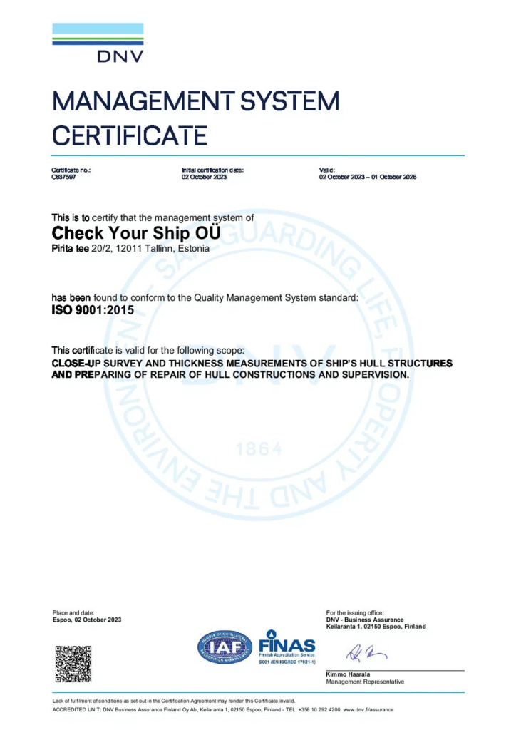 DNV : International accredited registrar and classification society headquartered in Høvik, Norway.