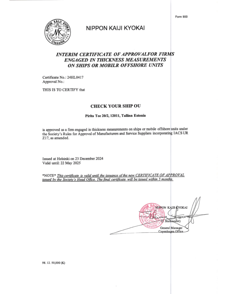 ClassNK : Major ship classification society based in Japan.